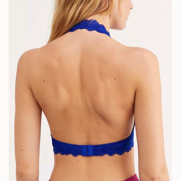 FREE PEOPLE LACE Bralette-Cobalt - Picture 2 of 6